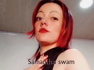 Samantha_swam